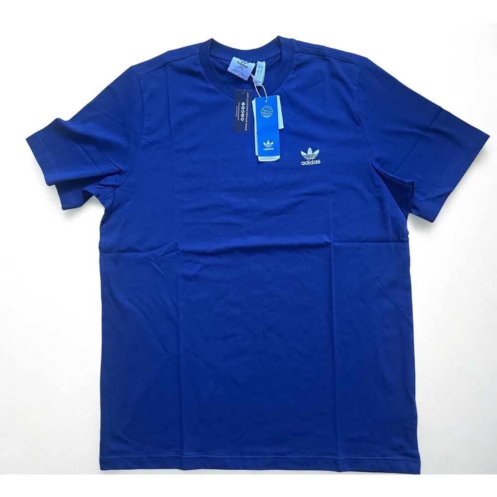 Adidas men L essential tee night indigo new with tags
